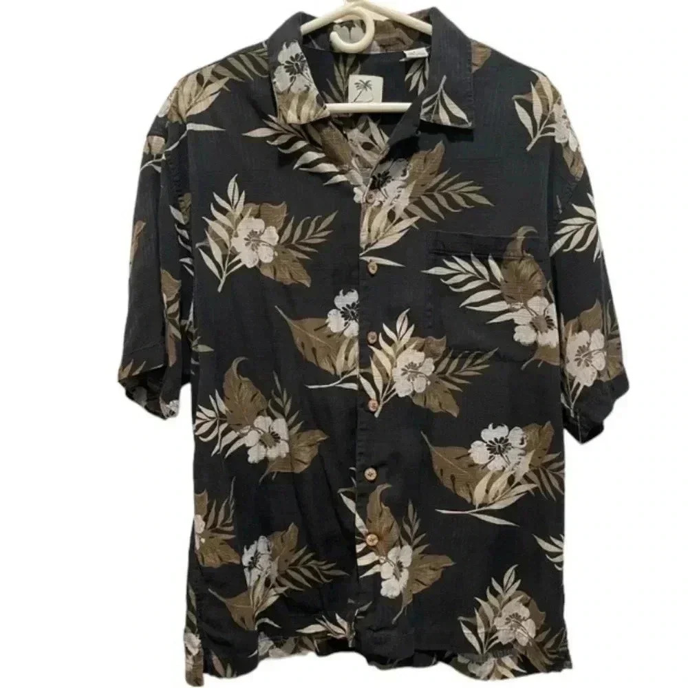 Brigata Hawaiian Men’s Short Sleeve Shirt Size L